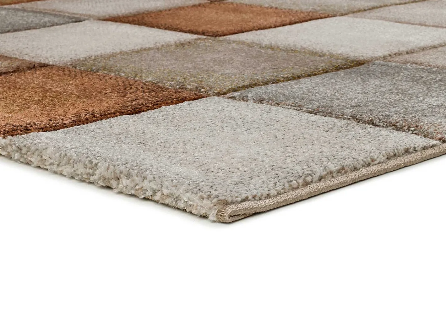 Alfombra De Salón-Alfombra interior - geométrico - caldera - 200 x 290 cm - LENA Cobrizo