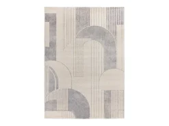 Alfombra De Salón-Alfombra interior - geométrico - beige / gris - 80 x 150 cm - PORTO Gris / Beige