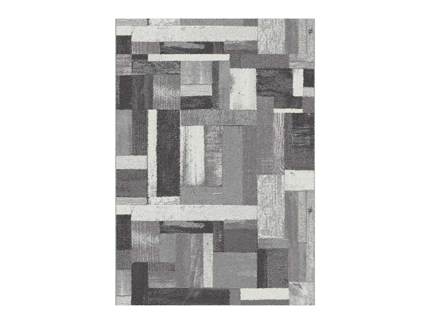 Best Alfombra interior - geométrico - - 57 x 110 cm - AMBER Gris