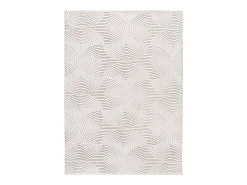 Discount Alfombra interior - geométrico con relieve - crema - 60 x 110 cm - ESTILO Blanco