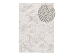 Discount Alfombra interior - geométrico con relieve - crema - 60 x 110 cm - ESTILO Blanco