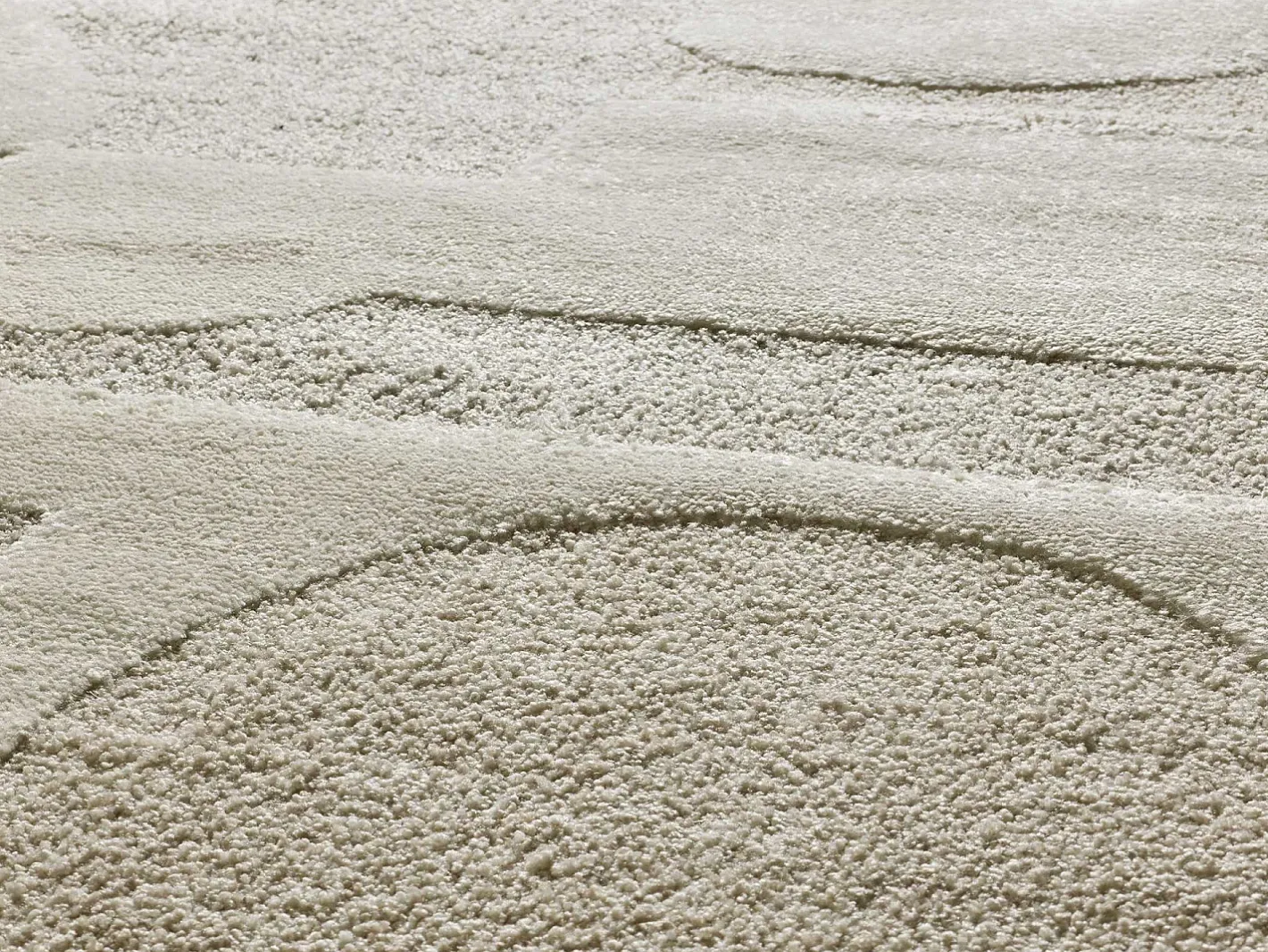 Alfombra interior - geométrico con relieve - - 80 x 150 cm - VERONA Crema Discount