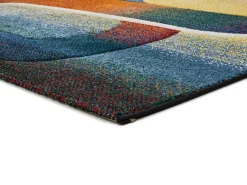 Hot Alfombra interior - geométrico - multicolor - 140 x 200 cm - SYBIL Naranja / Violeta / Azul / Beige / Amarillo / Multicolor
