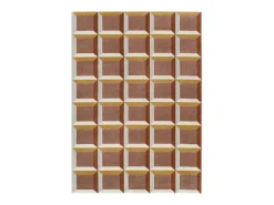 Online Alfombra interior - geométrico con relieve - caldera - 160 x 230 cm - AMARA Cobrizo