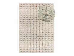 Sale Alfombra interior - geométrico con relieve - multicolor - 133 x 190 cm - BARESA Beige