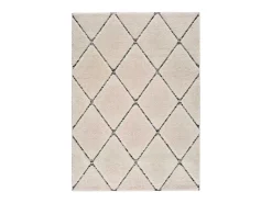 Discount Alfombra interior - geométrico - - 120 x 170 cm - SWANSEA Blanco