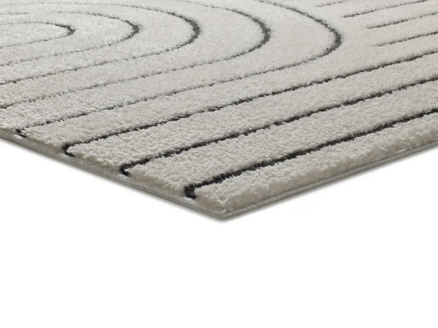 Alfombra De Salón-Alfombra interior - geométrico - - 120 x 170 cm - BLANCHE Blanco