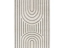 Alfombra De Salón-Alfombra interior - geométrico - - 120 x 170 cm - BLANCHE Blanco