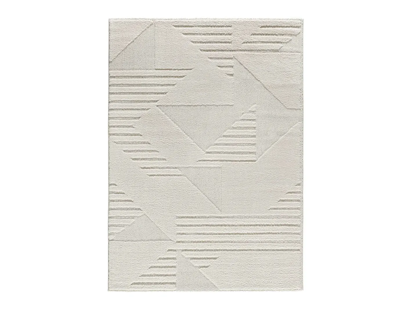 Alfombra interior - geométrico - - 120 x 170 cm - NUMA Crema