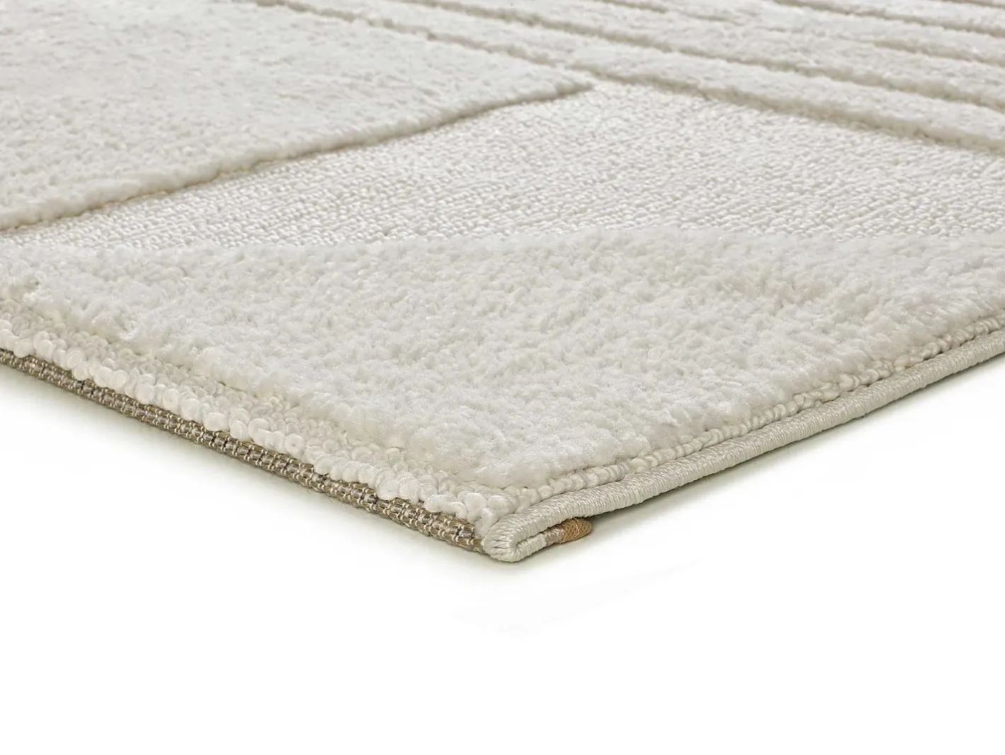 Alfombra interior - geométrico - - 120 x 170 cm - NUMA Crema
