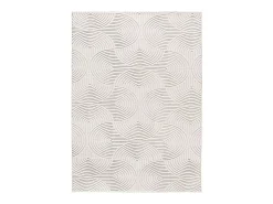 Best Alfombra interior - geométrico con relieve - crema - 160 x 230 cm - ESTILO Blanco