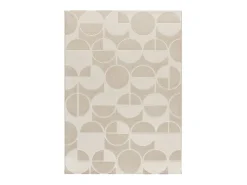 Alfombra De Salón-Alfombra interior - geométrico con relieve - - 133 x 190 cm - FLORA Blanco