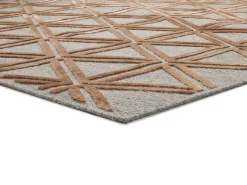 Alfombra interior - geométrico - cobre - 160 x 230 cm - LANA Cobrizo Clearance