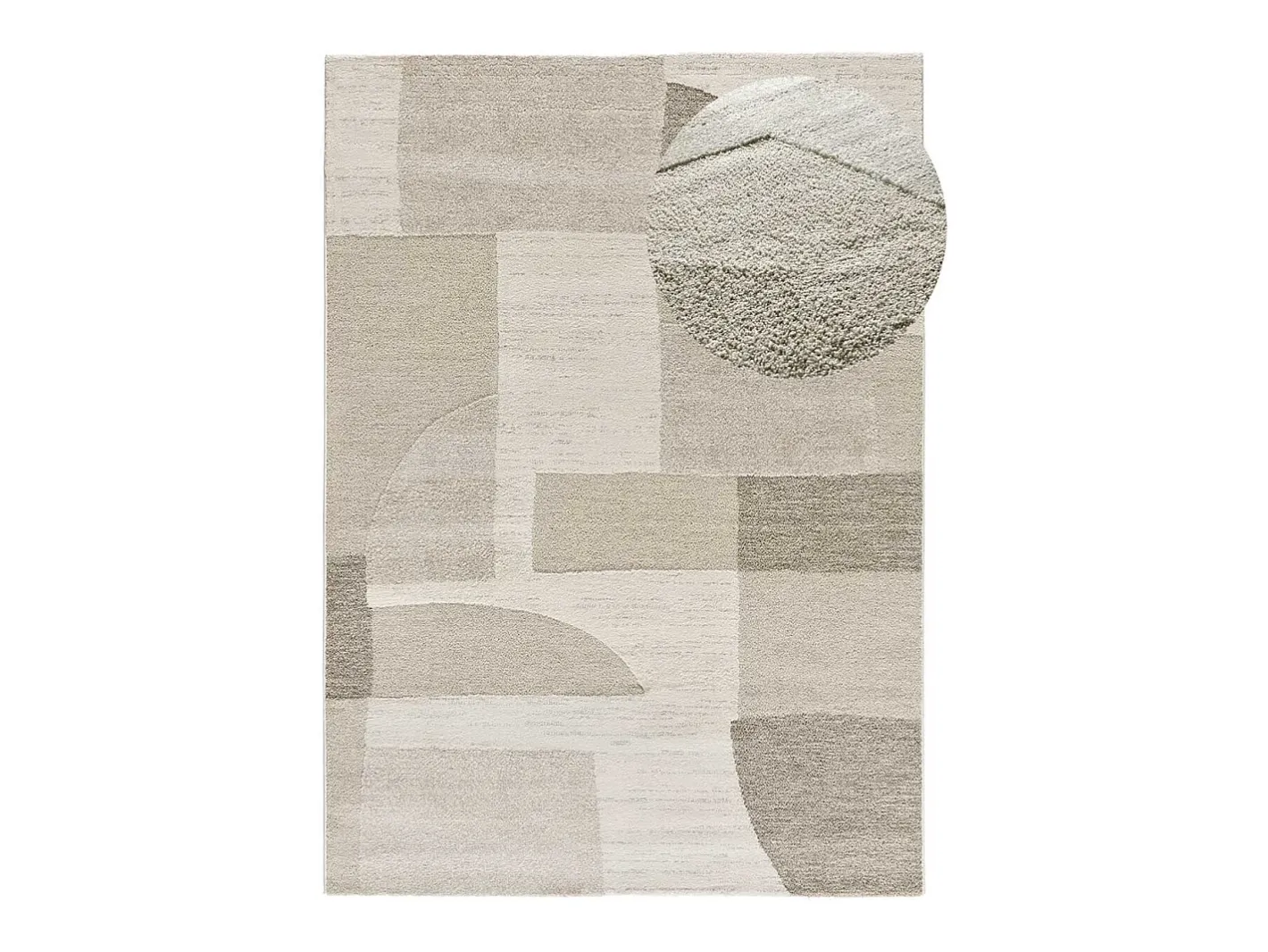 Alfombra interior - geométrico con relieve - - 160 x 230 cm - VERONA Crema Clearance