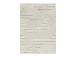 Alfombra De Salón-Alfombra interior - geométrico - - 80 x 150 cm - NUMA Crema
