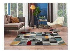 Alfombra interior - geométrico - - 57 x 110 cm - DELTA Multicolor Clearance