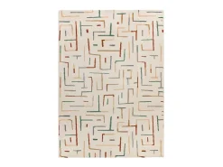 Alfombra interior - geométrico - multicolor - 160 x 230 cm - BERUTI Beige / Multicolor Outlet