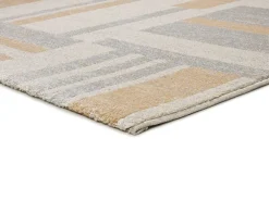 Alfombra interior - geométrico - beige - 133 x 190 cm - CRAFT Gris / Beige Sale