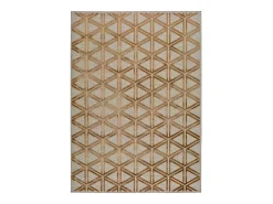 Alfombra interior - geométrico - cobre - 120 x 170 cm - LANA Cobrizo New