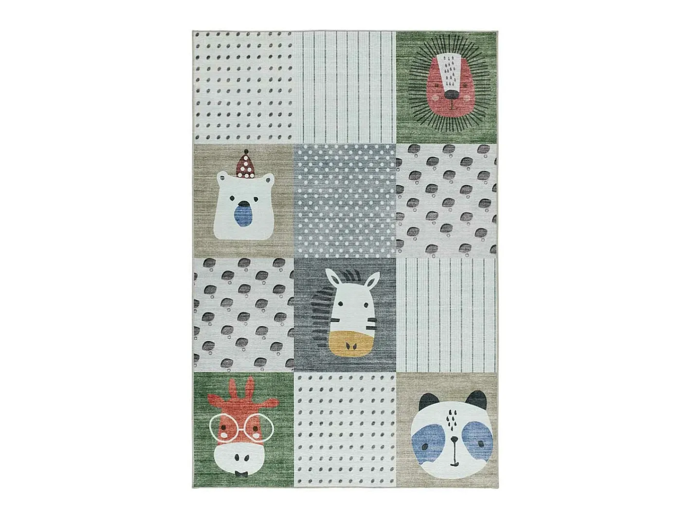 Alfombra Infantil-Alfombra interior - infantil animales - - 120 x 170 cm - CANDY Multicolor