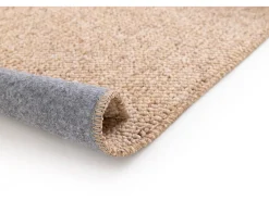 Alfombra interior - liso - natural - 80 x 150 cm - PETRA Marru00f3n