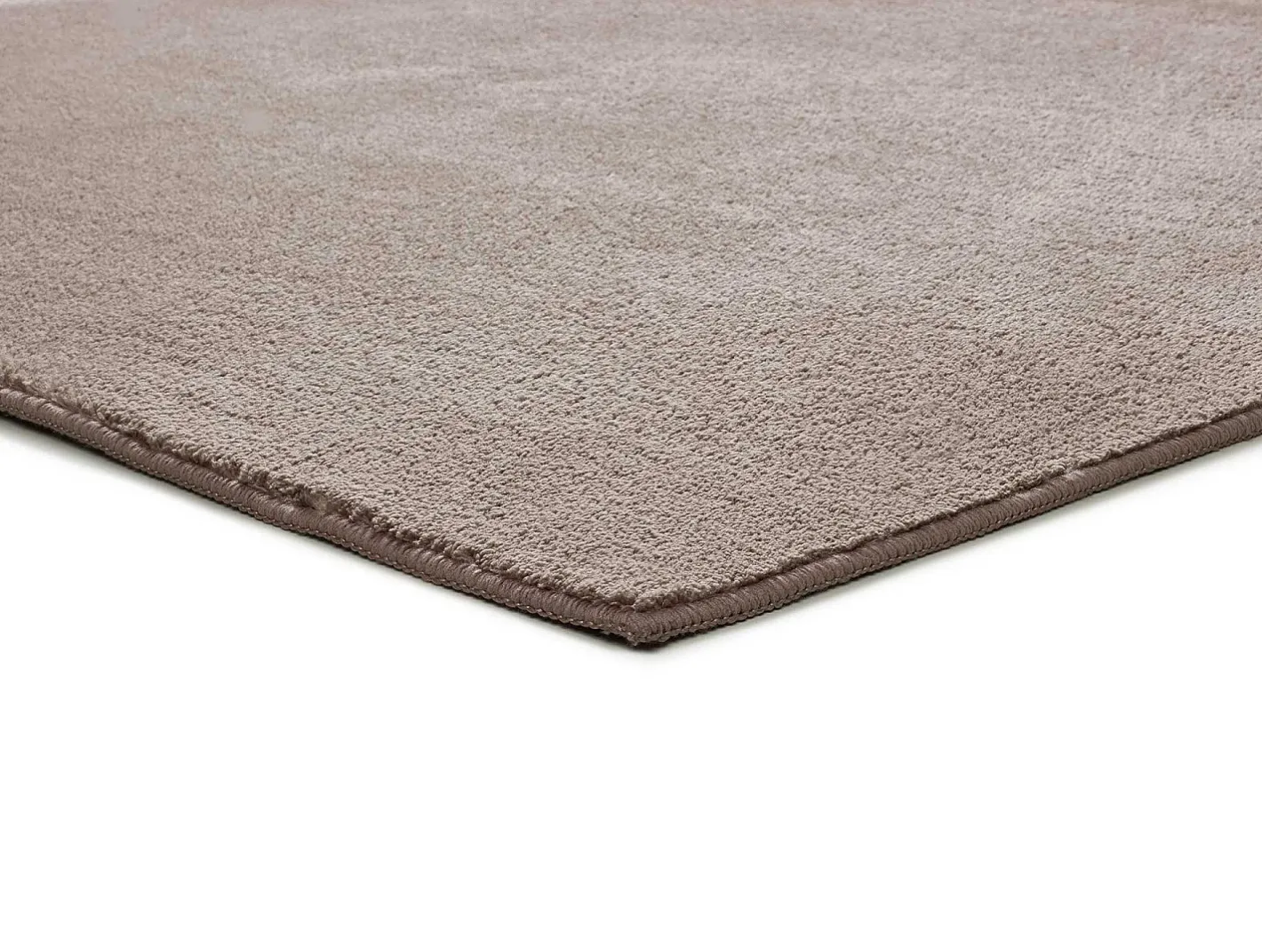 Alfombra De Salón-Alfombra interior - liso - visón - 120 x 170 cm - CORALINE Topo