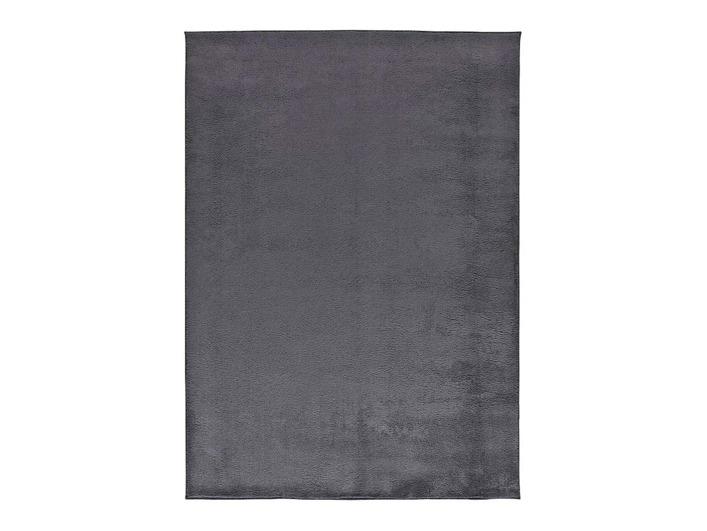 Alfombra De Salón-Alfombra interior - liso - antracita - 80 x 150 cm - CORALINE Gris antracita