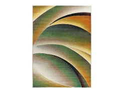 Hot Alfombra interior - moderno - verde - 120 x 170 cm - LIBET Naranja / Verde / Beige / Amarillo / Multicolor