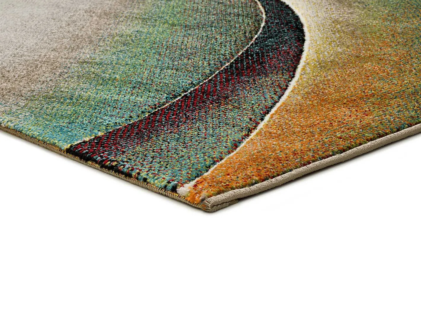 Hot Alfombra interior - moderno - verde - 120 x 170 cm - LIBET Naranja / Verde / Beige / Amarillo / Multicolor