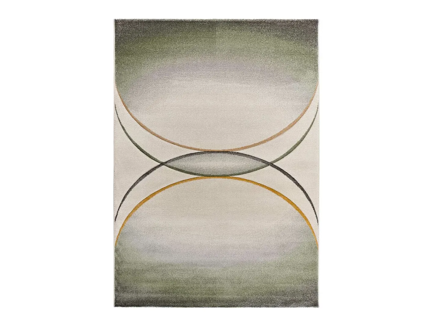 Discount Alfombra interior - moderno - gris - 140 x 200 cm - LIBET Gris / Naranja / Beige