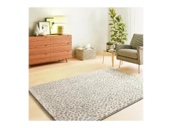 Alfombra De Salón-Alfombra interior - moderno con relieve - - 160 x 230 cm - AMARA Gris / Crema