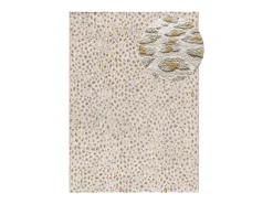 Alfombra De Salón-Alfombra interior - moderno con relieve - - 160 x 230 cm - AMARA Gris / Crema