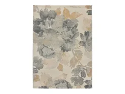 Alfombra De Salón-Alfombra interior - motivos florales - - 160 x 230 cm - FLORES SUNSET Gris / Beige