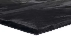 Alfombra interior - shaggy liso - - 160 x 230 cm - FOX Negro Hot