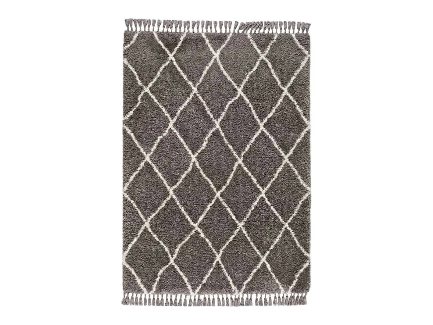 Best Alfombra interior - shaggy liso - - 120 x 170 cm - SAMIRA Gris