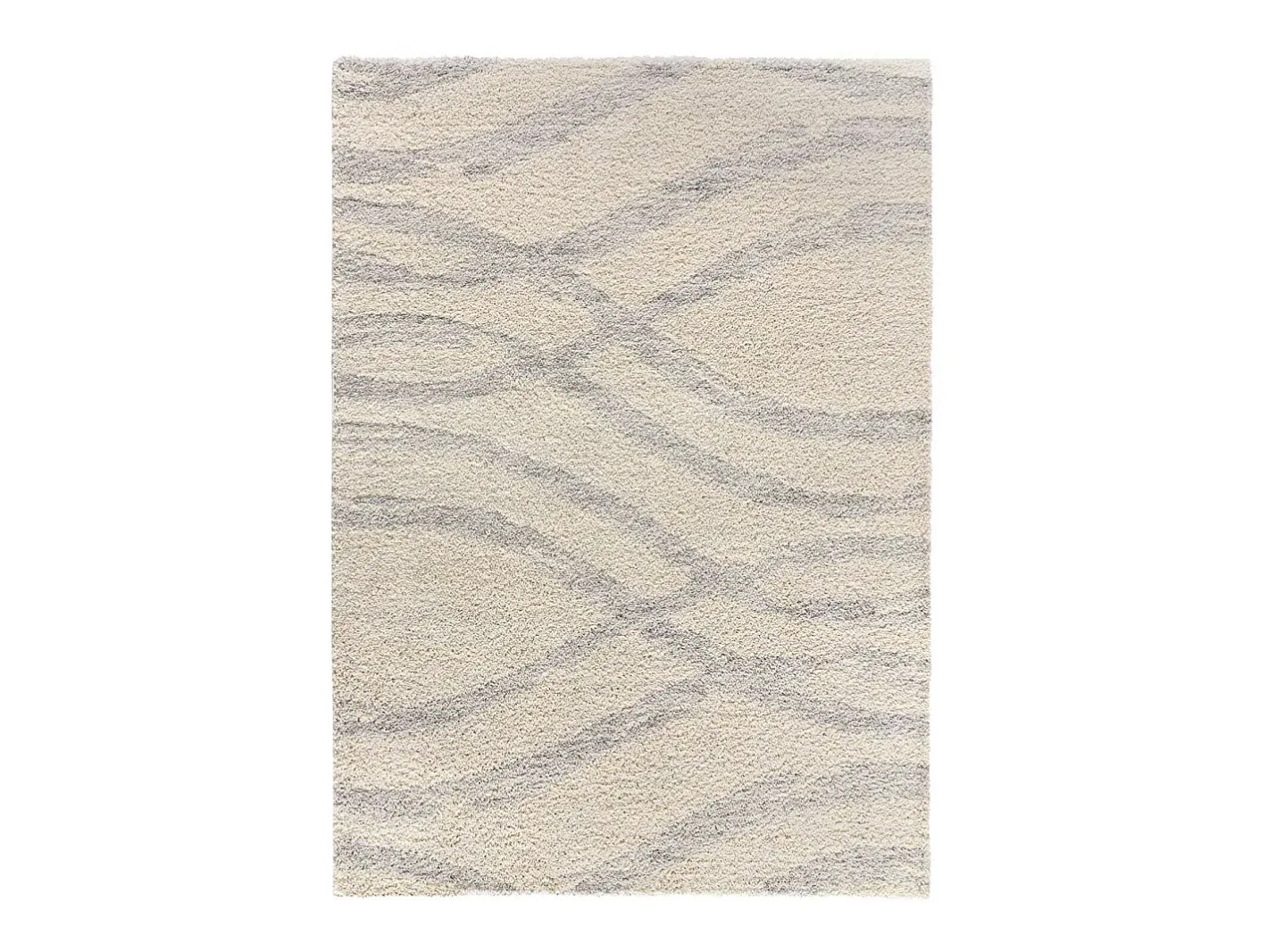 Online Alfombra interior - shaggy escandinavo - plata - 133 x 190 cm - HELIA Plateado