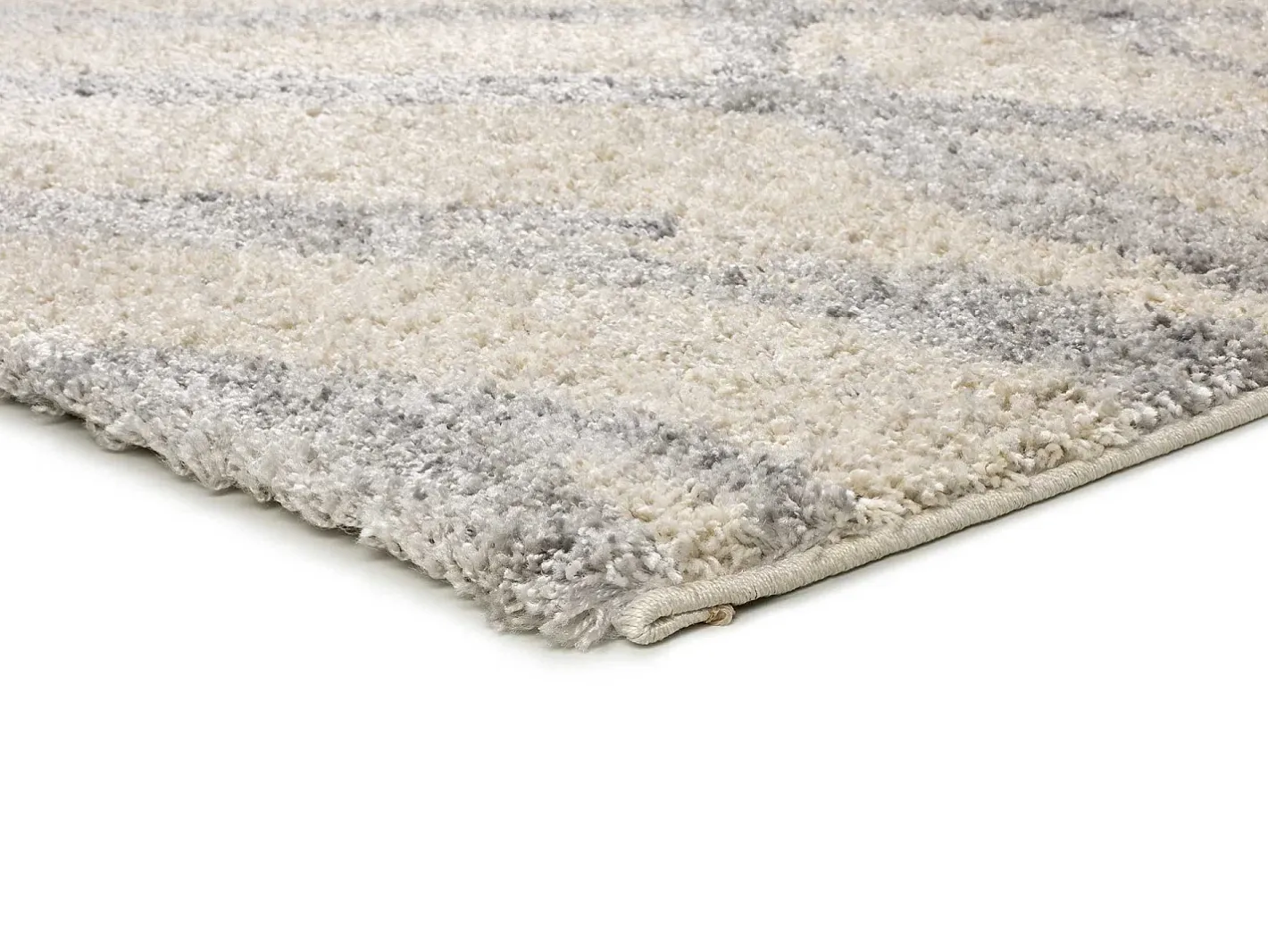 Online Alfombra interior - shaggy escandinavo - plata - 133 x 190 cm - HELIA Plateado