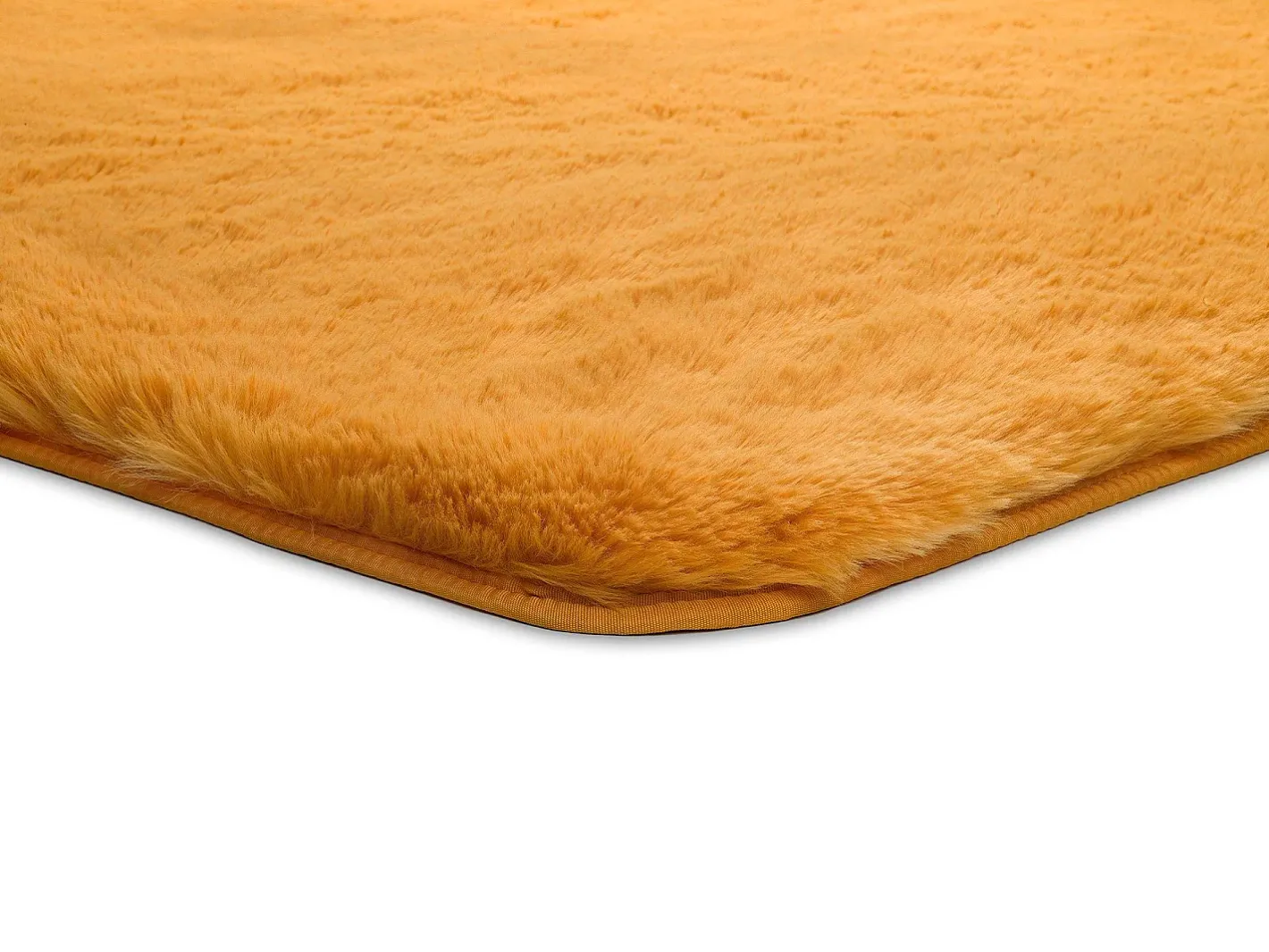 Alfombra interior - shaggy liso - - 60 x 100 cm - ALPACA Mostaza New