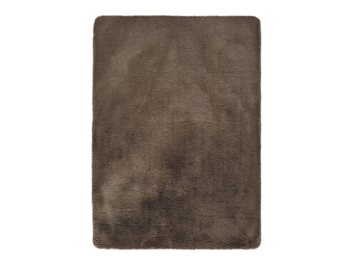 Alfombra De Salón-Alfombra interior - shaggy liso - visón - 80 x 150 cm - ALPACA Topo