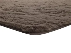Alfombra De Salón-Alfombra interior - shaggy liso - visón - 80 x 150 cm - ALPACA Topo