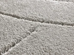 Alfombra De Salón-Alfombra interior - shaggy - plata - 60 x 120 cm - MOLIER Plateado