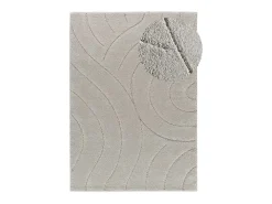 Alfombra De Salón-Alfombra interior - shaggy - plata - 60 x 120 cm - MOLIER Plateado