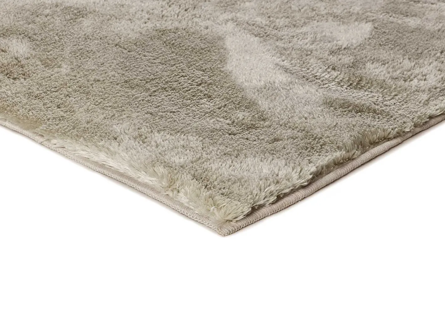 Alfombra interior - shaggy liso - piedra - 80 x 150 cm - ROMA Topo