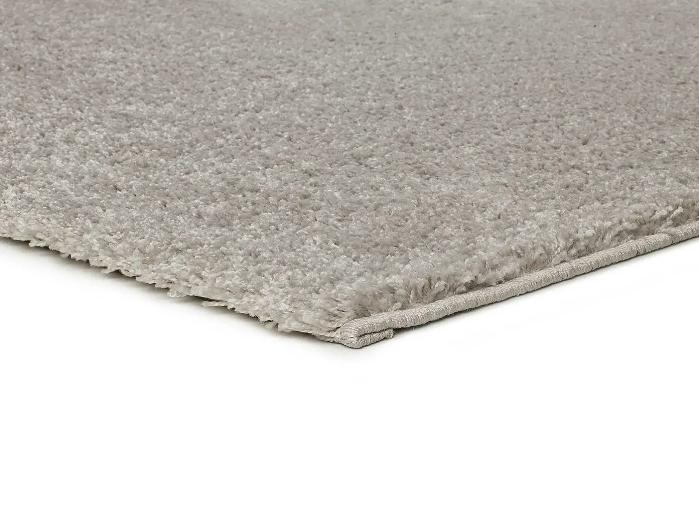 Hot Alfombra interior - shaggy liso - plata - 120 x 180 cm - ATLAS Plateado