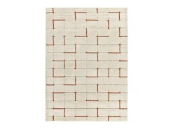Sale Alfombra interior - shaggy geométrico - caldera - 80 x 150 cm - BRENDA Beige