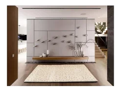 Alfombra interior - shaggy moderno - - 120 x 180 cm - LUSH Crema / Multicolor Online