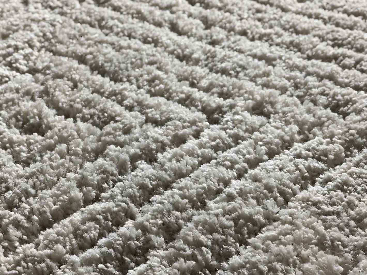 Alfombra De Salón-Alfombra interior - shaggy - plata - 160 x 230 cm - ATESA Plateado