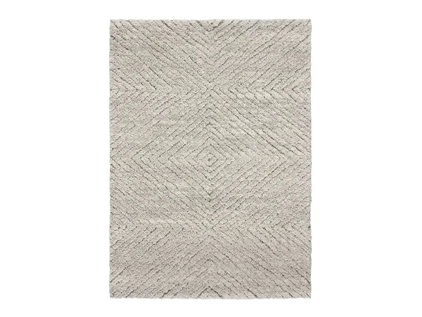 Alfombra De Salón-Alfombra interior - shaggy - plata - 160 x 230 cm - ATESA Plateado