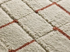 Online Alfombra interior - shaggy geométrico - caldera - 60 x 120 cm - BRENDA Beige
