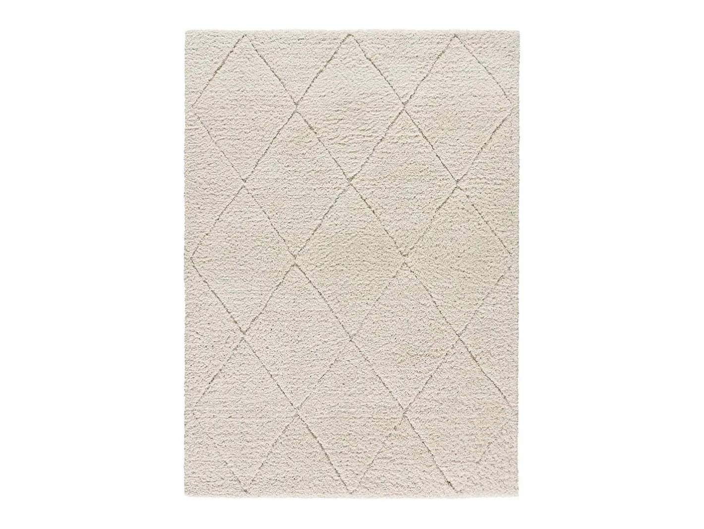 Alfombra De Salón-Alfombra interior - shaggy - - 60 x 120 cm - ATESA Blanco